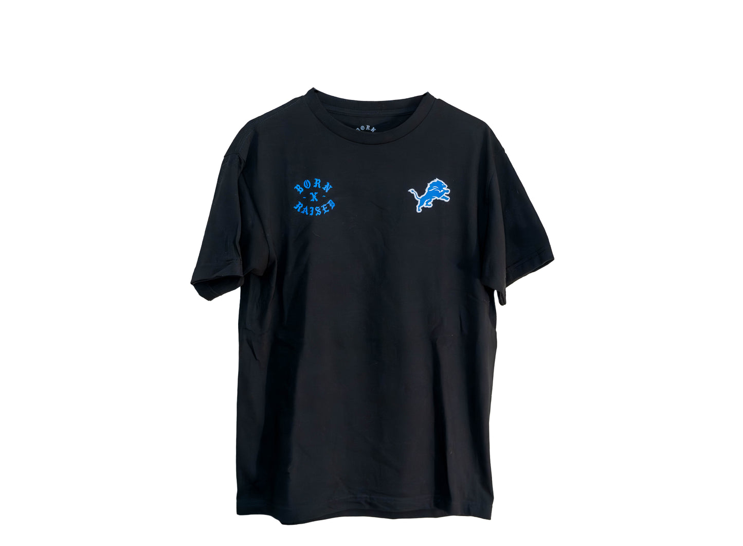 Born x Raised x Detroit Lions Tee – Black – Size M