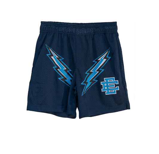 Eric Emanuel Blue Thunderbolt Shorts – Deadstock