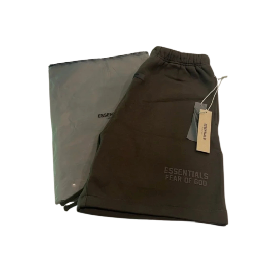 Fear of God Essentials Off-Black Shorts