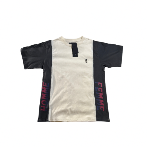 Homme Femme Black & Cream Pocket Charm Tee