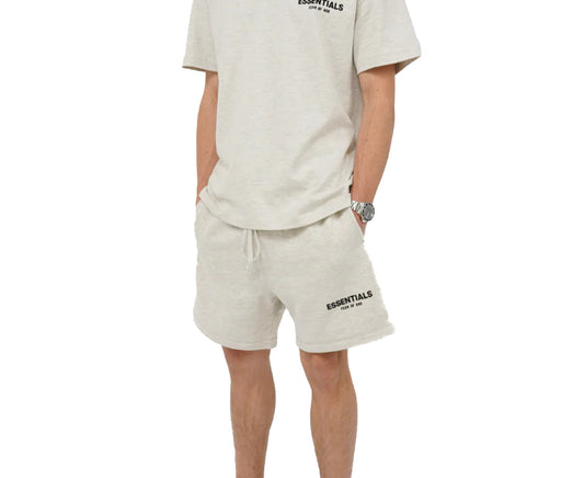 Fear of God Essentials Shorts – Light Oatmeal | Deadstock Minimal Streetwear