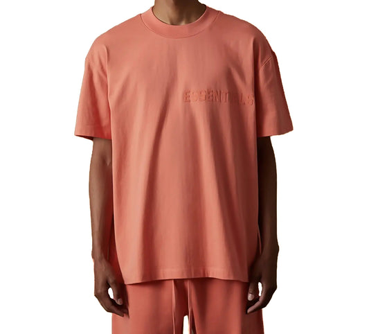 Fear of God Essentials Tee – Coral Colorway | Authentic Streetwear