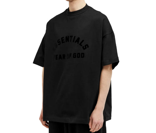 Fear of God Essentials Baggy Tee – Jet Black | Deadstock Streetwear Staple