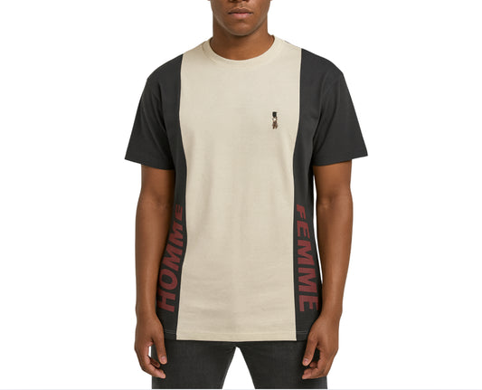 Homme Femme Black & Cream Pocket Charm Tee