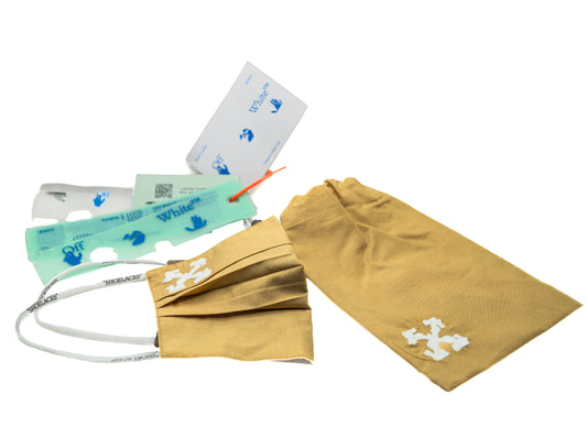 OFF-WHITE Face Mask Tie – Brown (Deadstock)