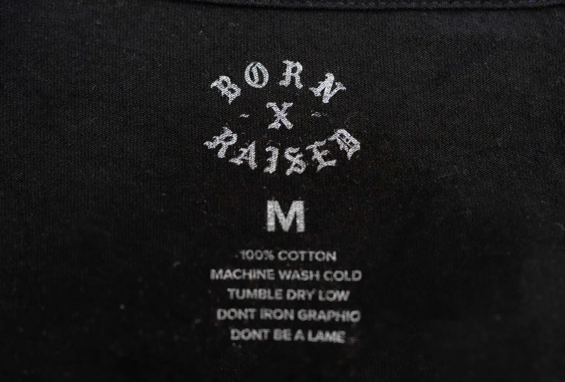 Born x Raised x Detroit Lions Tee – Black – Size M