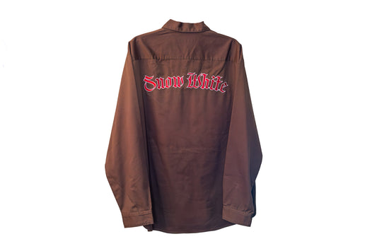 Supreme Snow White Work Shirt – Brown (FW24) – DEADSTOCK