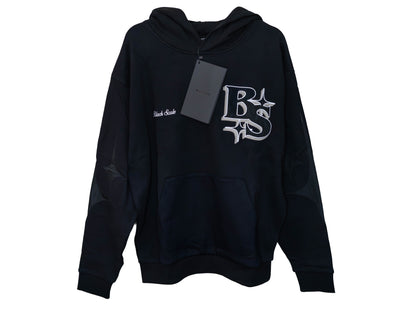 Black-Scale “BS” All Star Hoodie – Black - Large - New