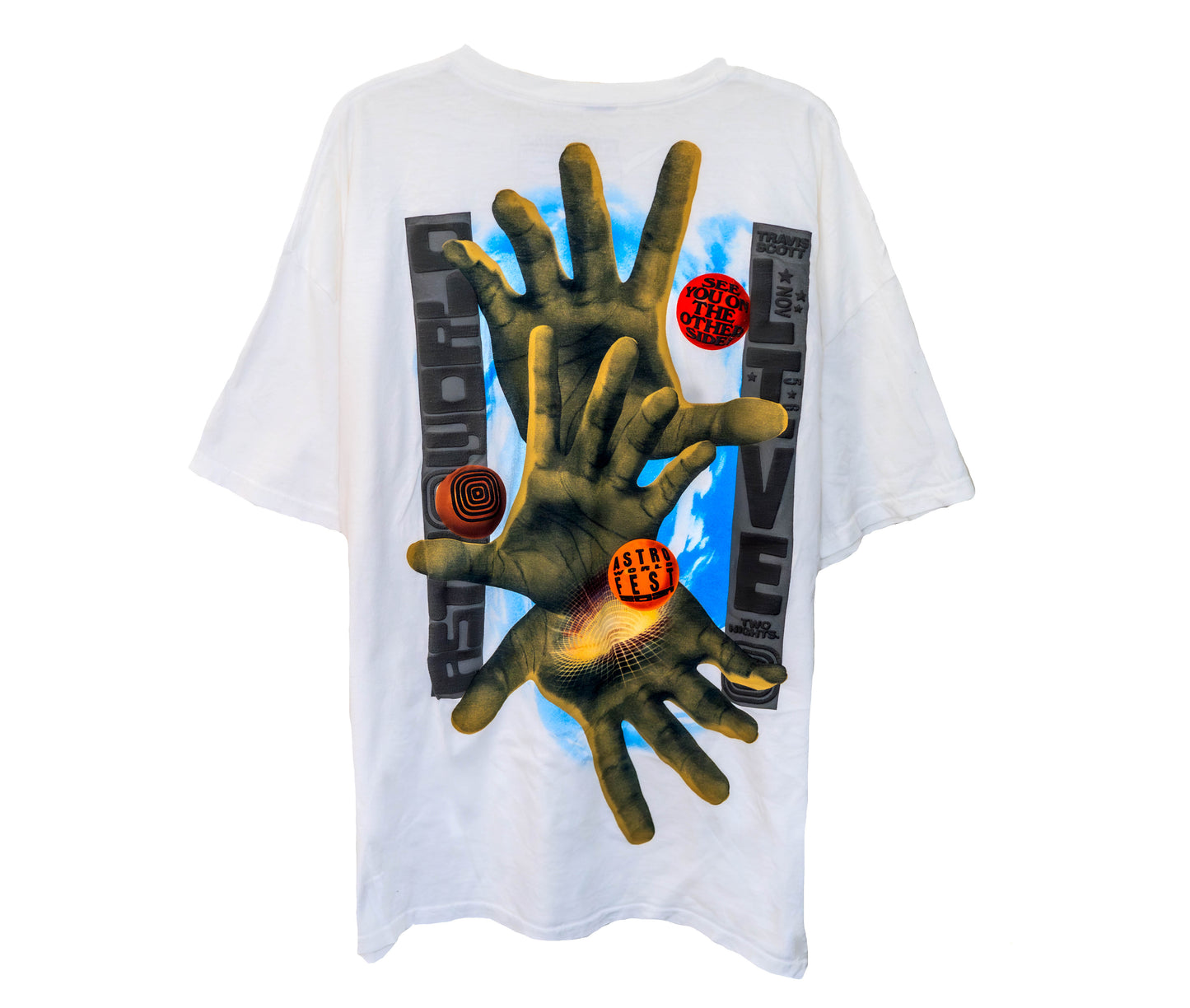 Travis Scott Astroworld Festival T-Shirt (Hands) – White