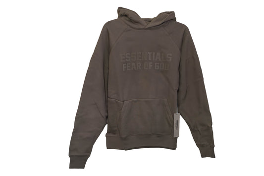 Fear of God Essentials Hoodie in the “Wood” Colorway