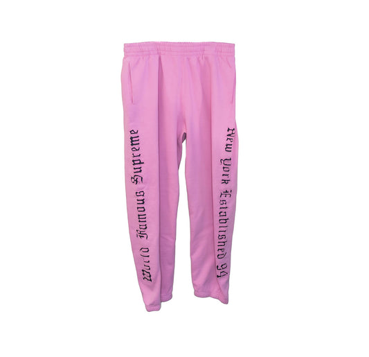 Supreme Contrast Cutout Sweatpants – Pink – Deadstock