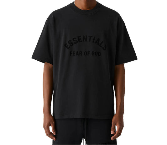 Fear of God Essentials Tee – Stretch Limo Black | Deadstock Premium Streetwear