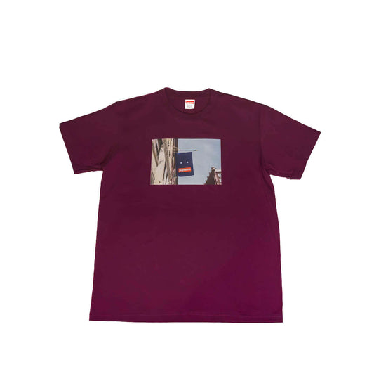 Supreme Banner Tee Magenta – SS21 Logo Tee, Authentic Streetwear