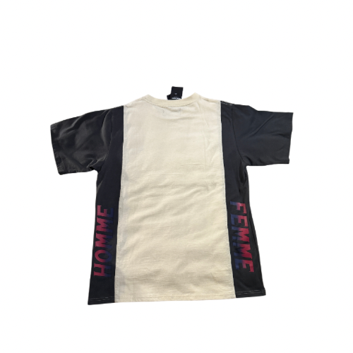 Homme Femme Black & Cream Pocket Charm Tee